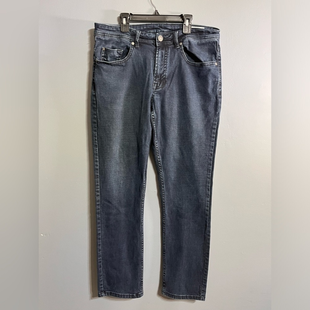 Buffalo David Britton straight leg jeans dark blue 34 waist 30.5 inseam